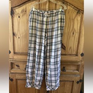 Victoria's Secret Plaid Pajama Pants - Black and White